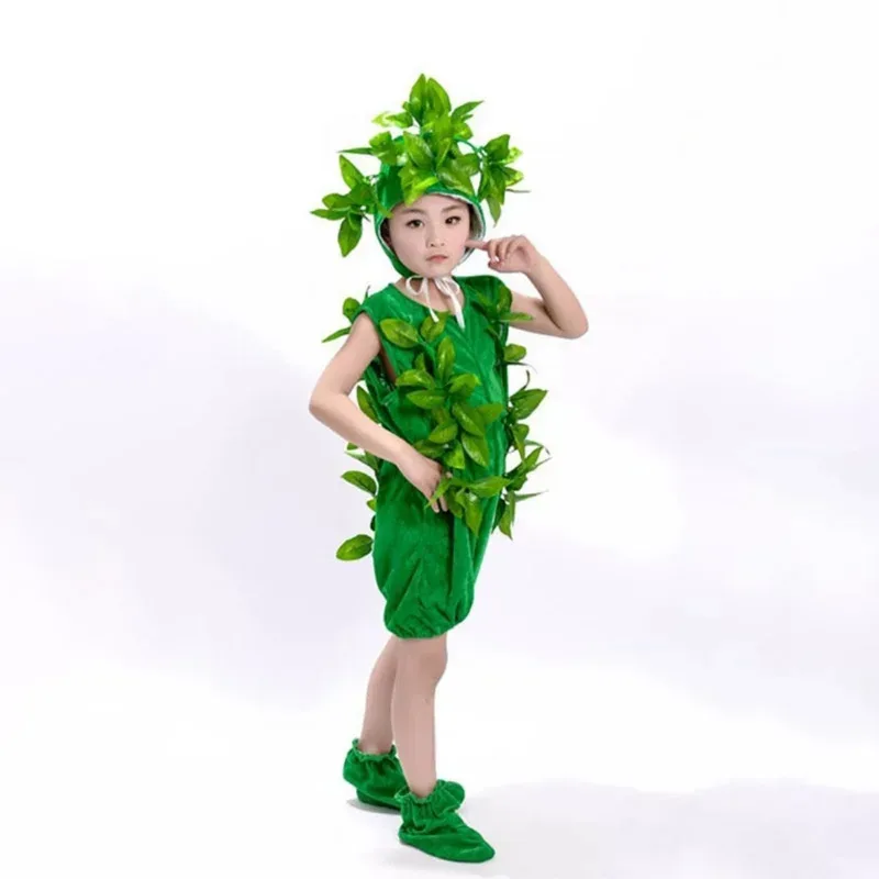 Детский танцевальный костюм с елкой - наряд для выступлений из сосны для мальчиков и девочек, карнавальный костюм с елкой на Рождество и Хэллоуин