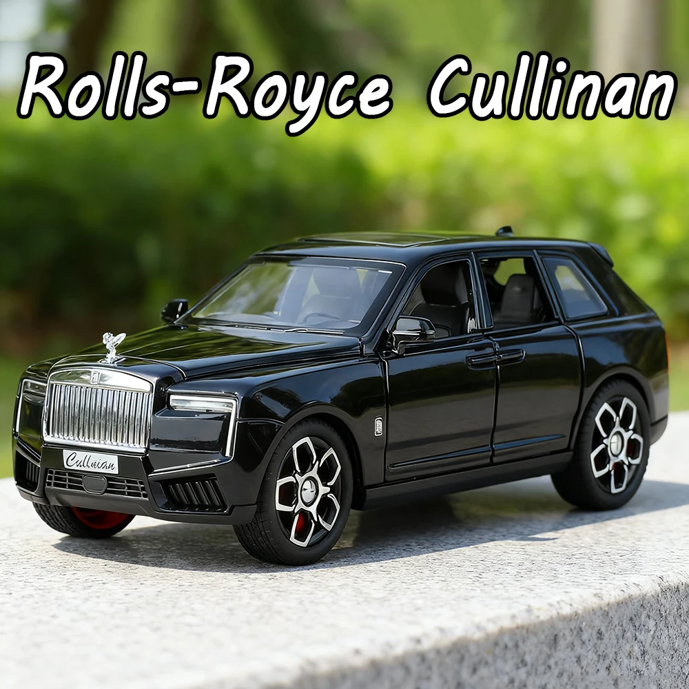 1:32 Rolls-Royce Cullinan Wraith modelo de juguete aleación Dieccast puertas de coche sonido abierto luz tirar hacia atrás vehículo en miniatura recoger Hobby