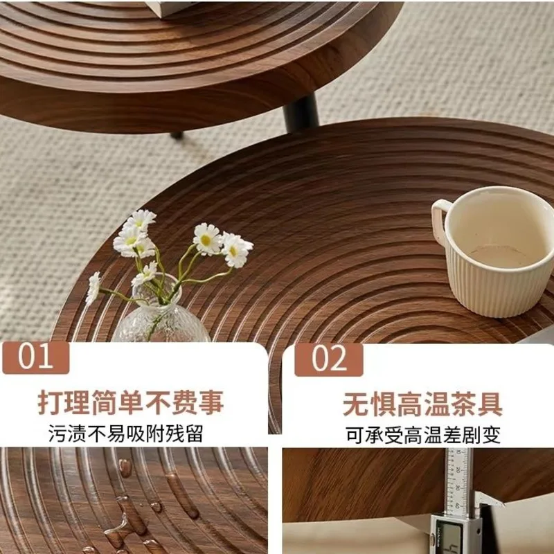 Light Luxury Nordic Living Room Coffee Table Household Round Small Tea Table Multifunctional Creative Small Round Table