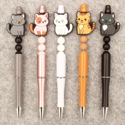 Cartoon Cute Cat Style DIY Ballpoint Pen Boy Girl Student School Hospital Men Women Nurse Ball Pen