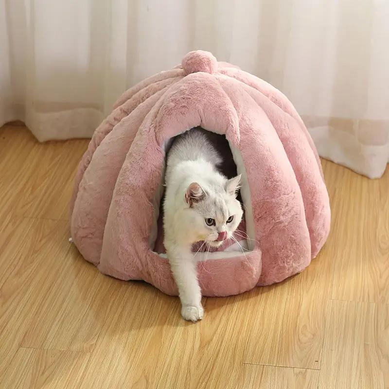 

Rabbit velvet cat litter semi-enclosed yurt kennel four seasons universal pet litter cat bed pet supplies cat room easy to clean