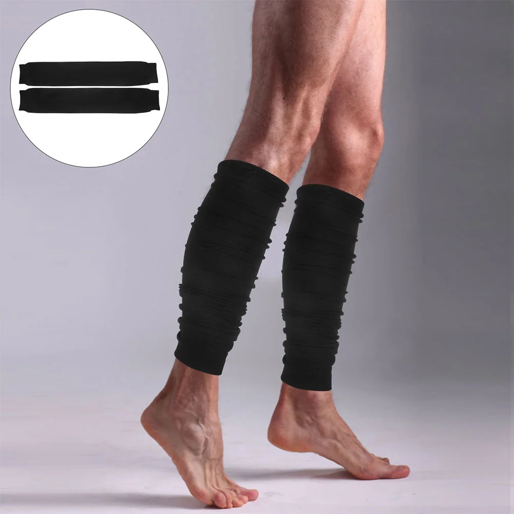 2 Pcs Football Leg Warmers Sleeves for Men Women Calf Compression Leggings Polyester Women's Drip