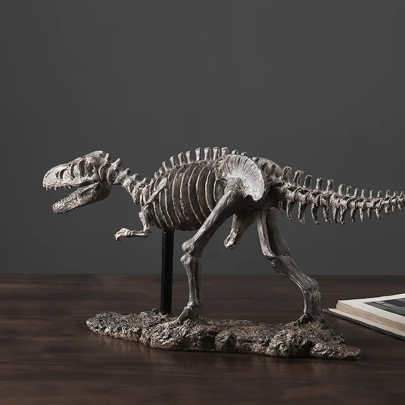 

Dinosaur Fossil Skeleton Crafts Hotel Club Office Tyrannosaurus Decoration Simulation Resin Personalized Offices Accessories