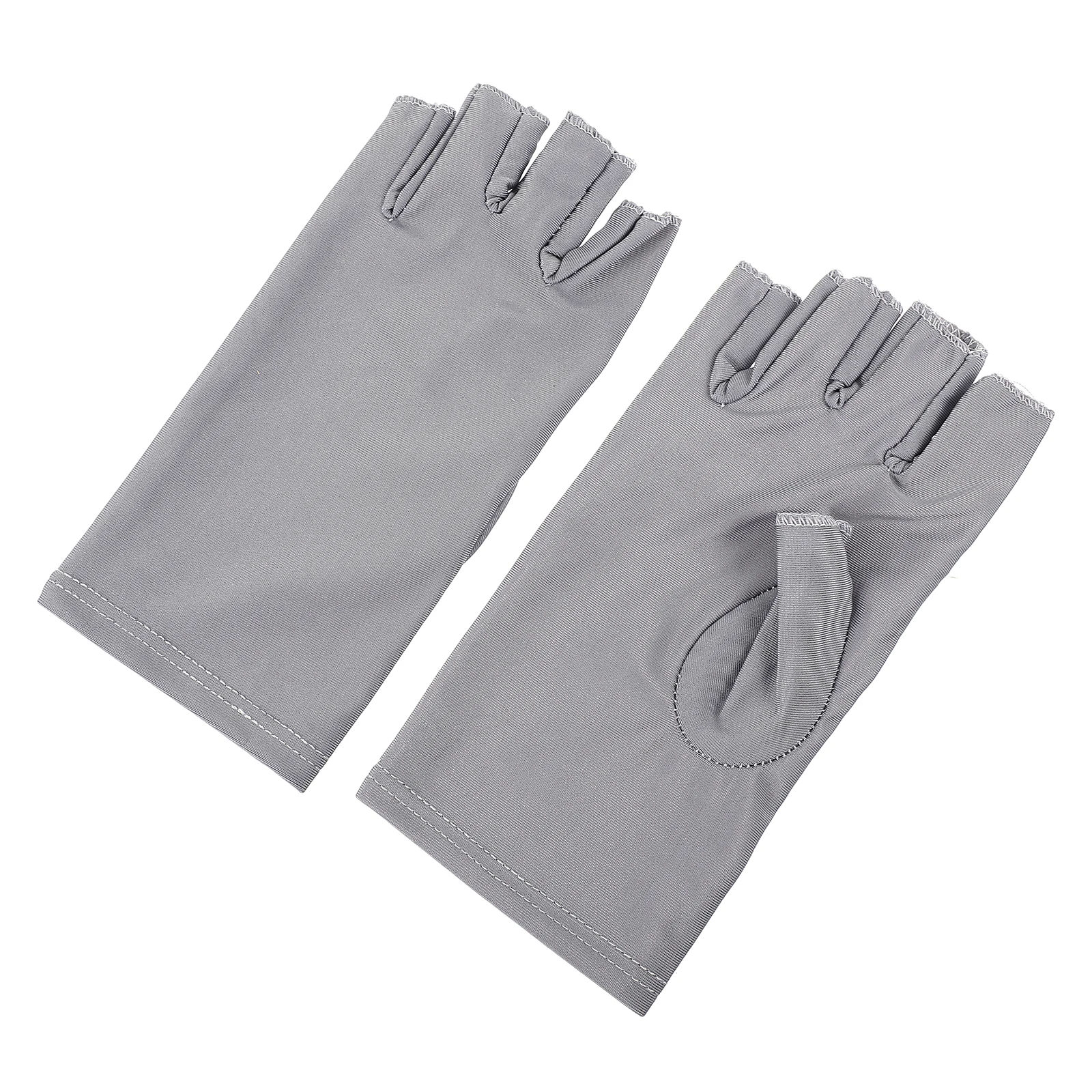 

Anti UV Gloves Bamboo Fiber Lightweight Fingerless Sunscreen H Protection Nail Art Phototherapy Outdoor Driving Cycling Hiking