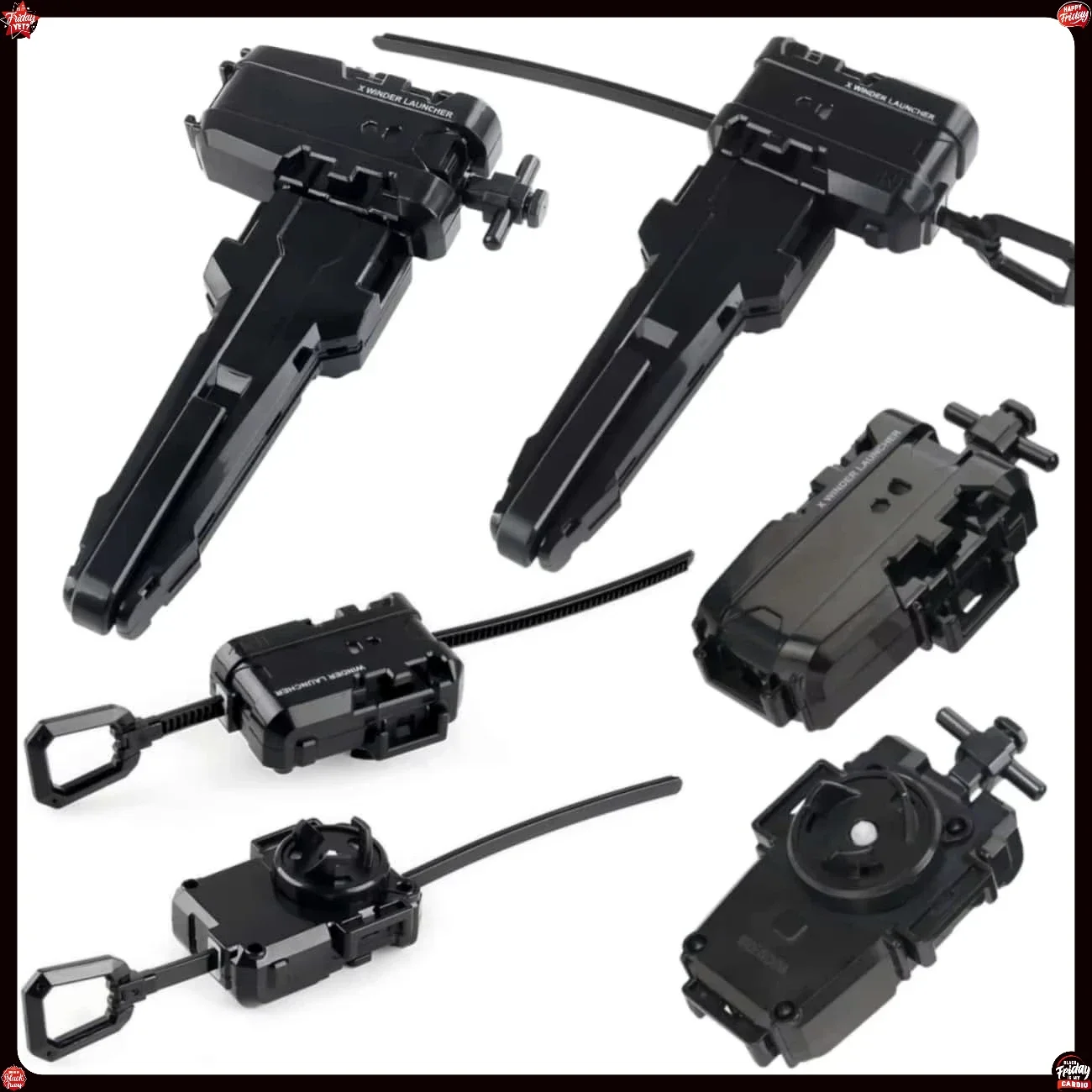 Gyro X Winder Launcher & Ripcord Puller Set Fit BX CX UX Series Battle Spinning Top Replacement Gyro Competitive Accessorie