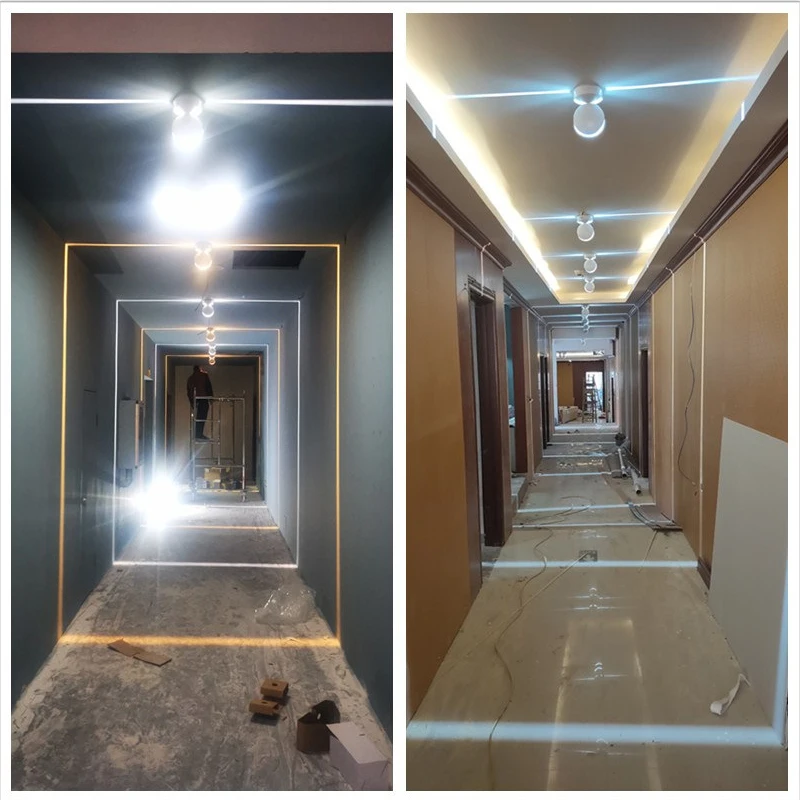لطيفة Led عتبة النافذة خط اللون مصباح السقف مقهى الإنترنت غرفة سرية 360 °   أضواء كاشفة مزخرفة للممر المضيء