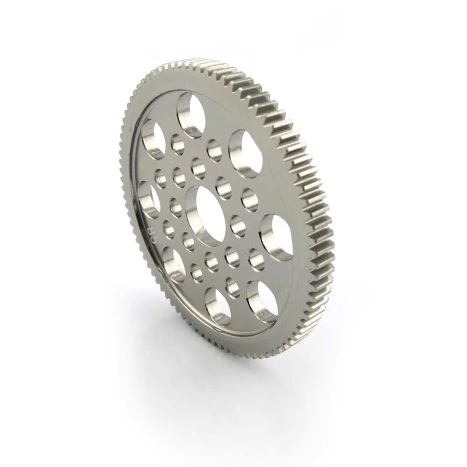 

80/85 Teeth Porous Aluminium Alloy Spur Gear, Model Car Modification 0.5 Modulus Large Wheel Metal Spur Gear