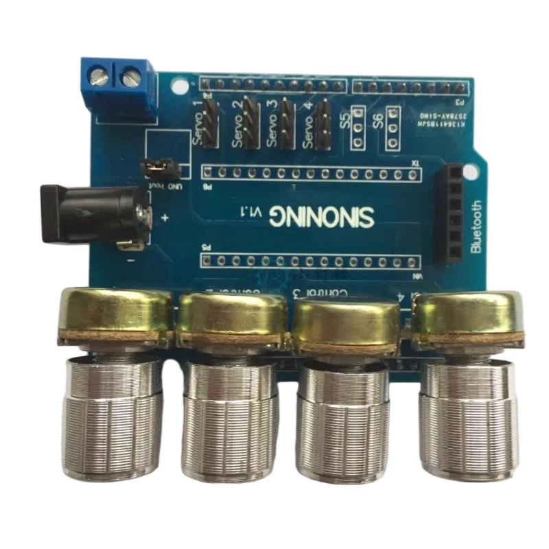 4 Channels Knob Servo Controller Sheild Board Potentiometer MG996R SG90 Mechanical Hand DIY Kit For Arduino Programmable Robot
