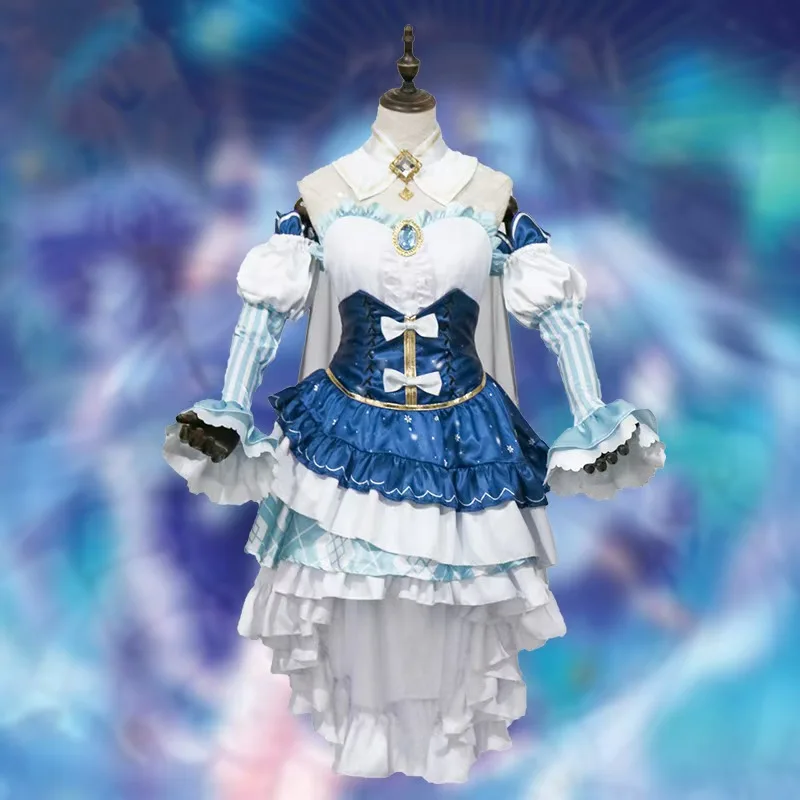 

Virtual Idol Future Cosplay 2019 Snow Princess Wind Cos Dress