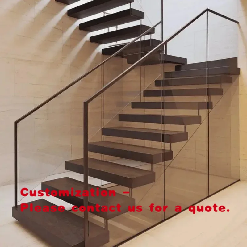 custom.Space Saving Cantilevered Floating Stairs High End Urban Penthouses
