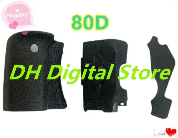 NEW  80D for Canon EOS 80D with rubber camera repair parts body rubber USB hand Grip Thumb rubber