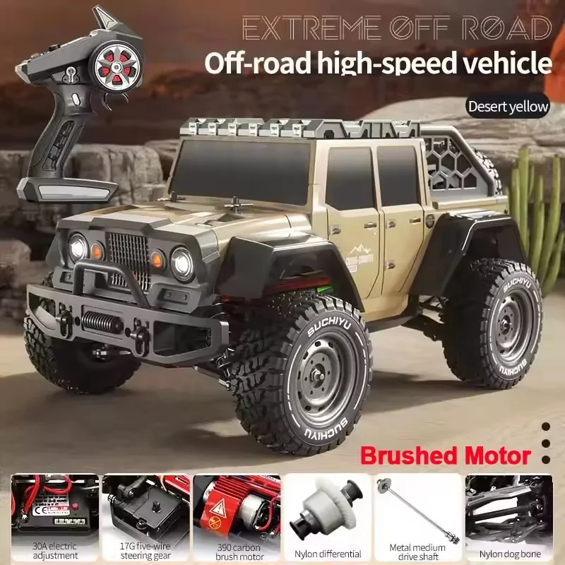 Thelink&SCY-16104 4WD 70km/h Brushless 1/16 RC Cars 40Km/h High-Speed 4CH 2.4Ghz Remote Control Truck RC Cars for Adult Gifts