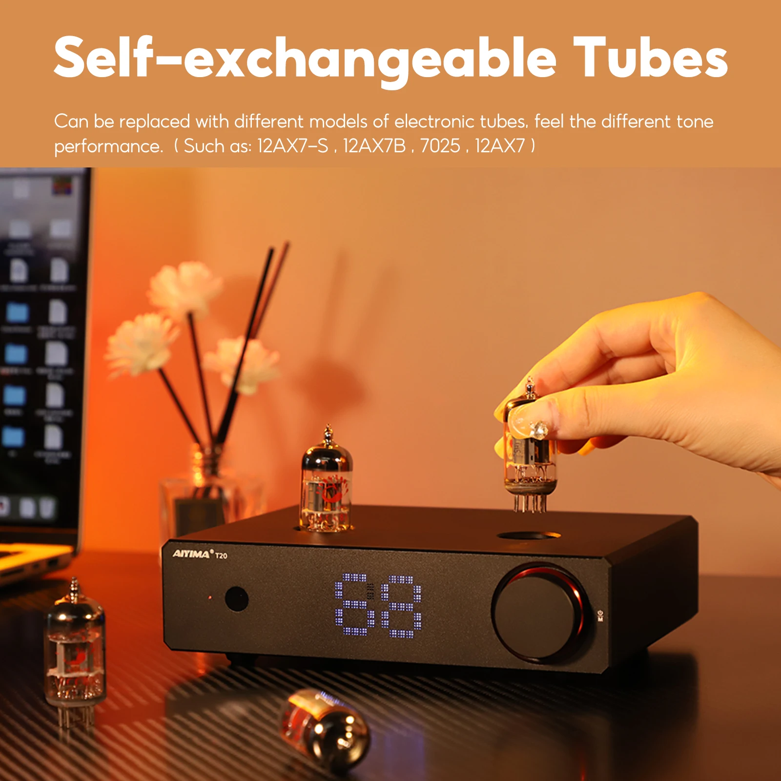 AIYIMA T20 Vacuum Tube Preamplifier Amplifier LME49720 /OPA1612 HiFi Amplificador XLR/RCA  Balanced Input 12V Trigger Output