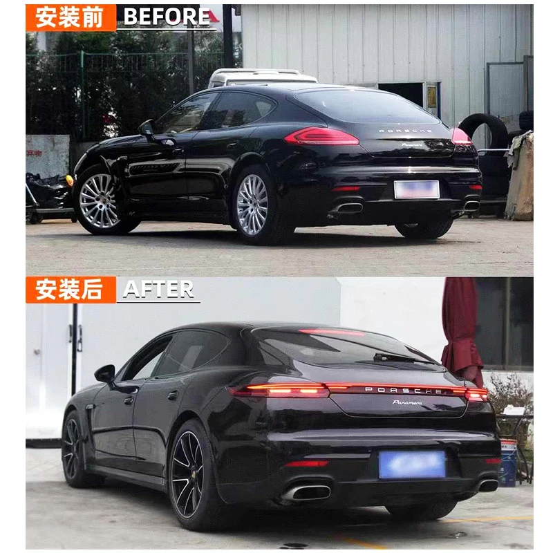 Continuous Taillight Upgrade with LED Lamp for 2010-2016 Porsche Panamera 970 New Brake Turn Signal Reverse Light at 12V Voltage