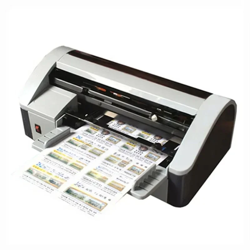 Small Table Top Semi-automatic Name Card Cutter A4 Size Electric ID Name Business Card Cutting Machine