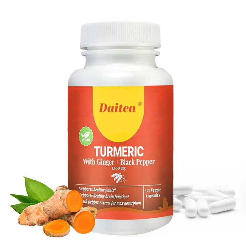 

Curcumin Supplement - Contains Ginger and Black Pepper To Support Joint Mobility, Strengthen Bones, and Enhance Absorption