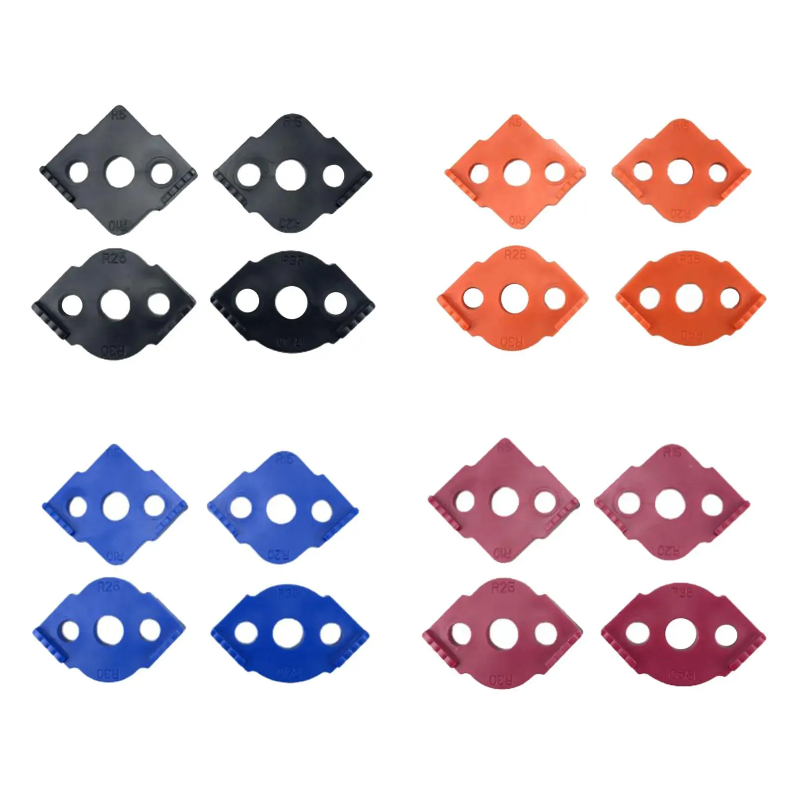 Szablon Jig Router, Quick Jig do obróbki drewna, narożniki R5 R15 R25