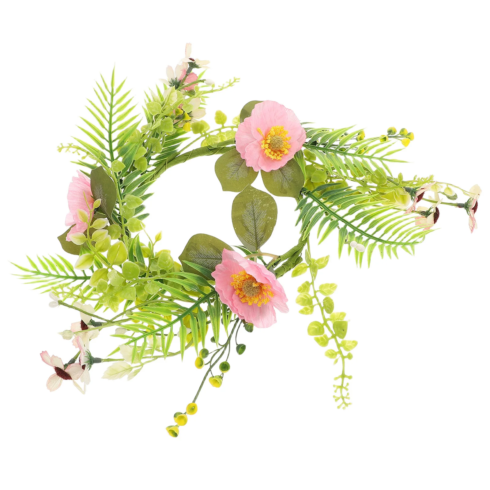 

Artificial Wedding Floral Wreath Elegant Spring Summer Decoration for Tables Pillars Front Door Centerpieces Farmhouse
