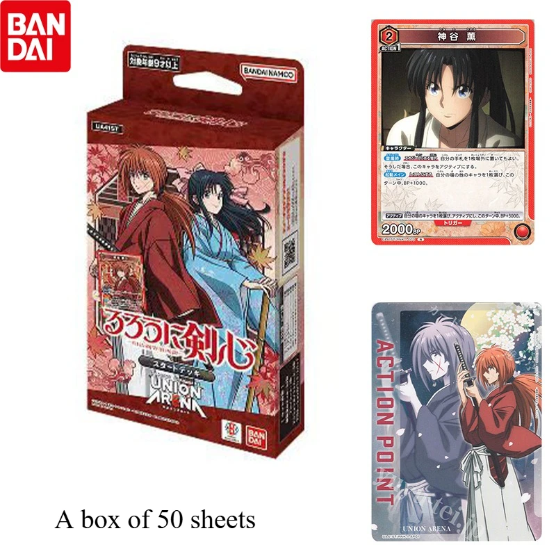 

Официальная стартовая колода Bandai UNION ARENA Rurouni Kenshin, японская версия, коллекционная карта аниме TCG, готовая колода, подарок для ребенка