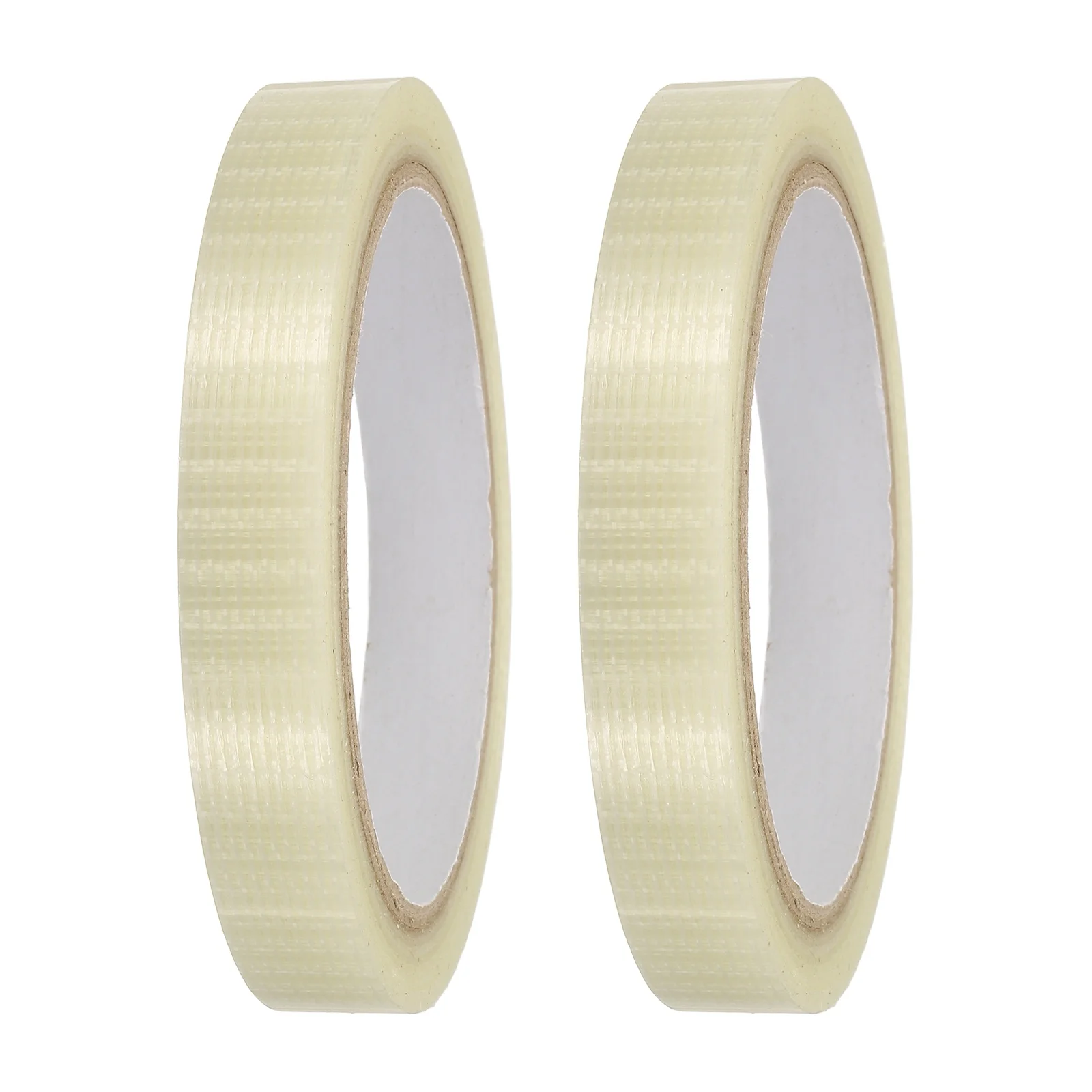 1-14Roll Filament Strapping Tape 5.9 Mil Heavy Duty Fiberglass Mesh Reinforced Packaging Clear Waterproof Adhesive Tape for Pack