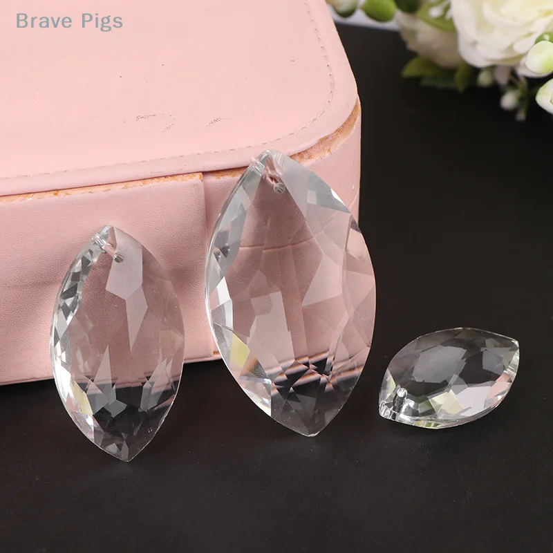 1Pc Crystal Horse Eyes Hanging Pendants Glass Refraction Prism Sun Catcher Hanging For Curtain Wedding Chandelier Decor