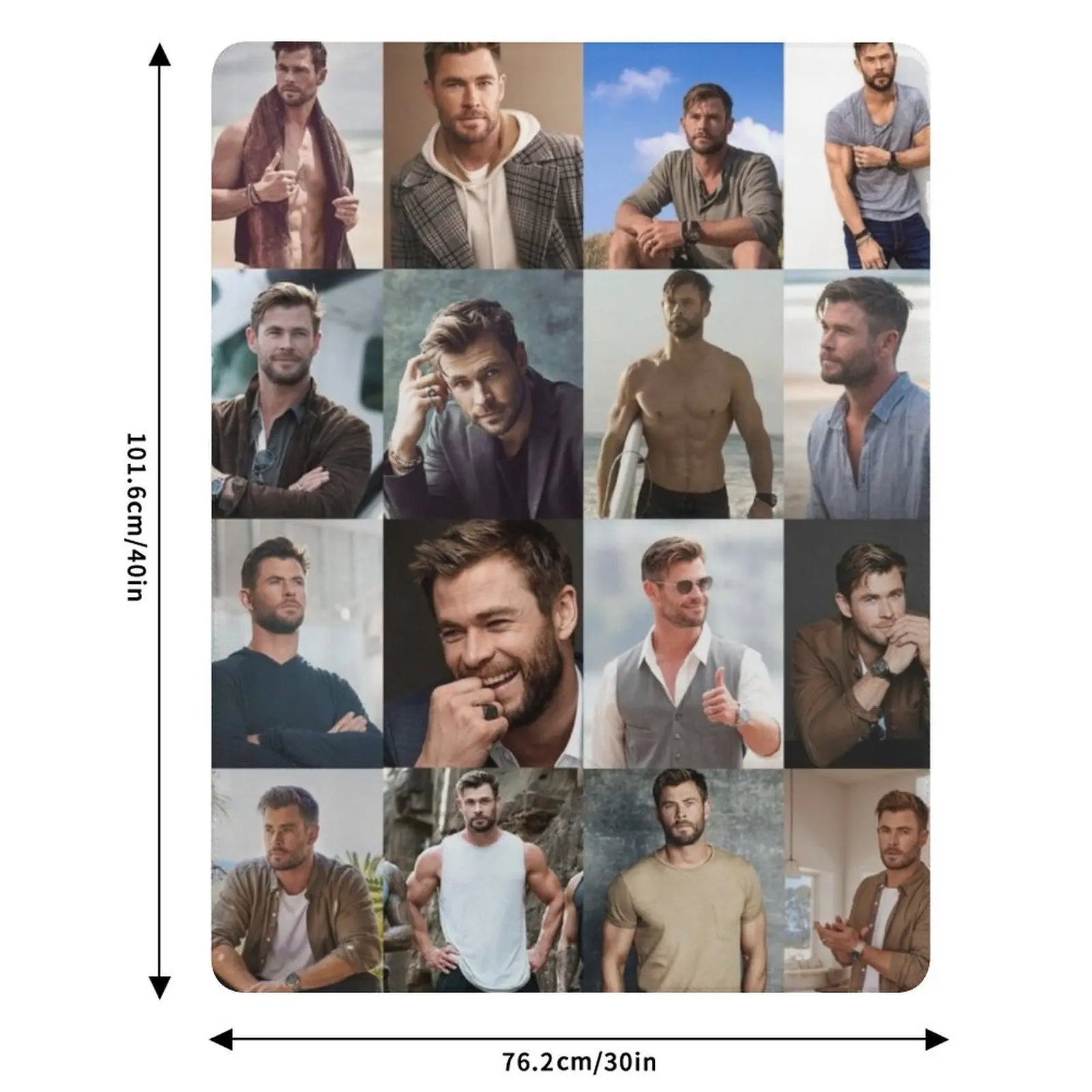 Chris Hemsworth Throw Blanket Summer warm winter decorative Sleeping Bag Blankets #6