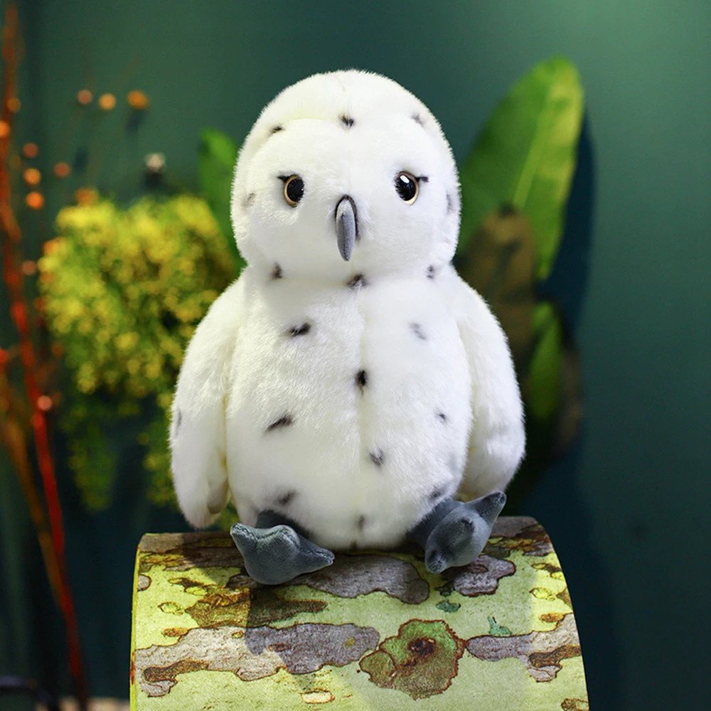 

White Owl Bird Stuffed Plush Toy for Children Cute Simulation Animal Soft Toy