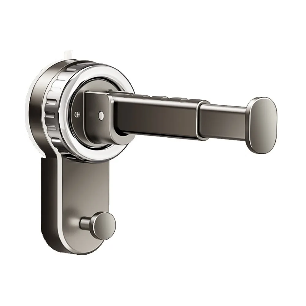 

Punch-free Suction Cup Clothes Hanger Expandable Wall Mounted Clothes Drying Rack Plastic Foldable Clothes Hanger Organizer