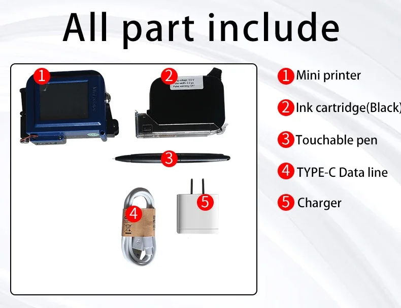 Inkjet Printer Print Pen Mini Marker untuk hadiah kecil Logo gambar Inkjet Printing