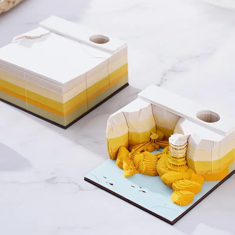 3D блокнот, 3D календарь, Ландшафтная форма, настольный календарь, 3D блокнот для записей, бумажный блокнот, 3D блокнот для записей, 3D художественный календарь, подарок на день рождения