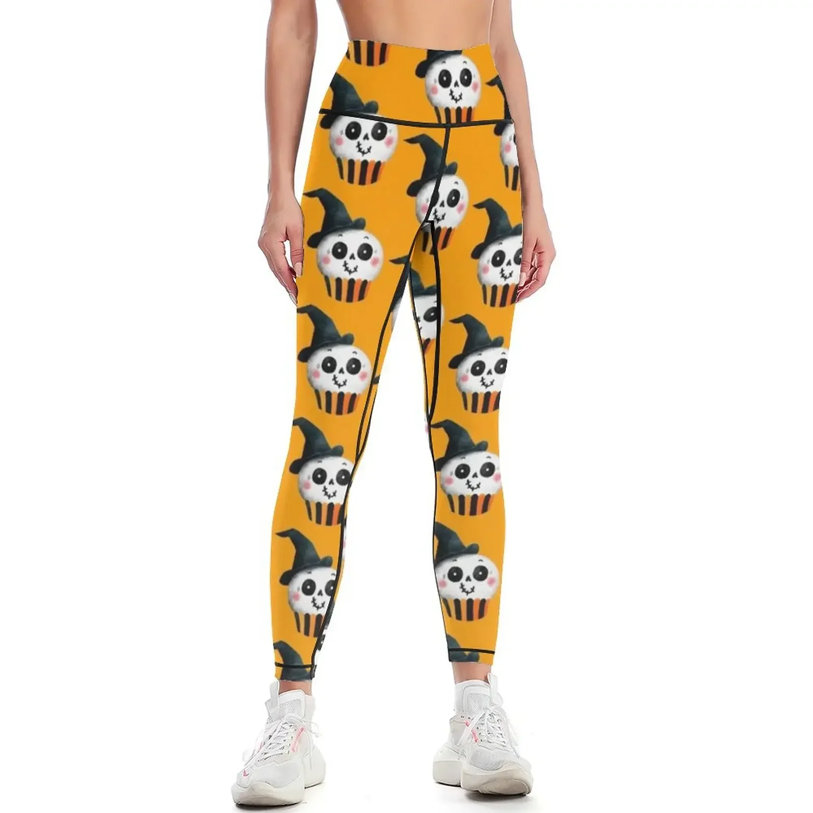 

Copy of Cute Halloween Pumpkin Cupcake Leggings sport set Women sportwear workout clothes for Womens Leggings