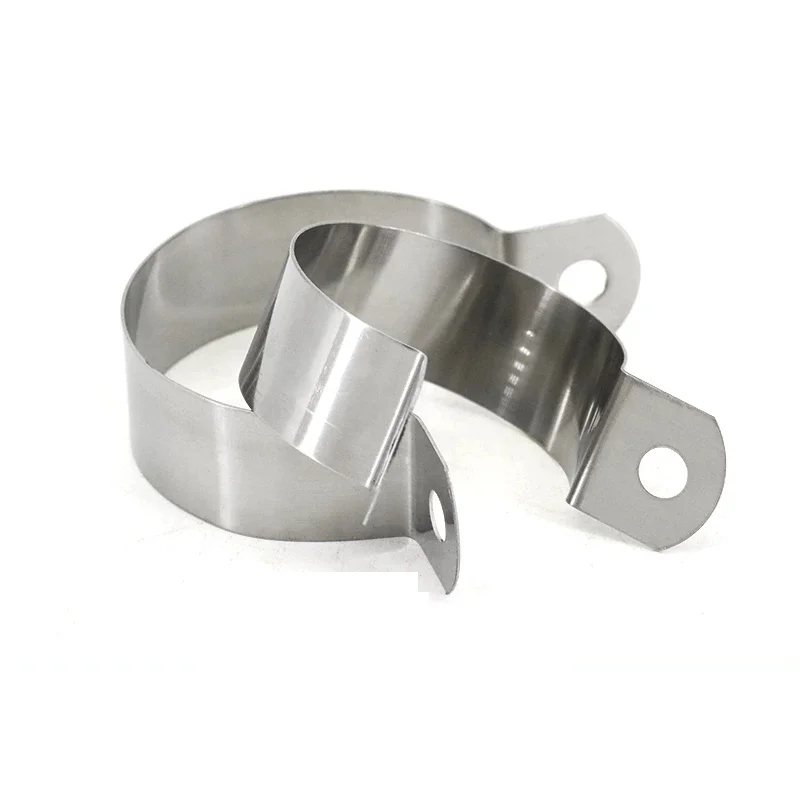 10pcs 316 Stainless Steel Grounding Clamp M10-M115 Tube Clamp Round Tube Fixing Clip Gasket Horse-Riding Clamp