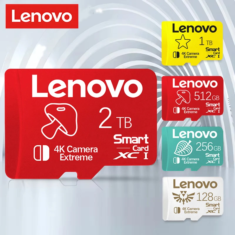 Original Lenovo Class 10 A1 Memory Card 256GB 128GB 64GB V30 U3 32GB V10 U1 Micro TF SD Card 512GB 1TB 2TB For camera PC