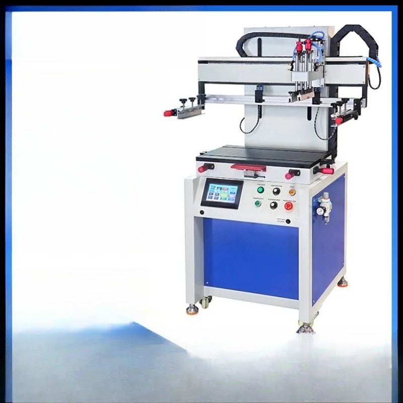 Small Semi-Automatic Flat Screen Printing Machine High-precision dual-motor PLC touch screen screen printing machine