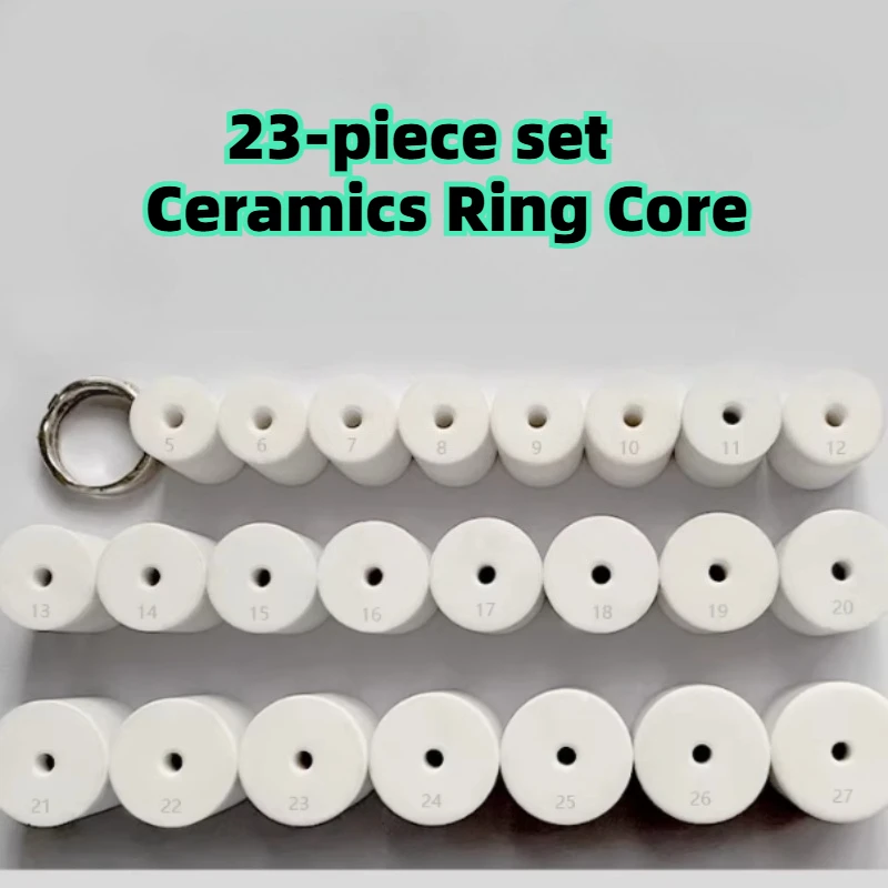 

23 Styles High Temperature Resistant Ceramic Core Ring Tool Silver Clay Making DIY Silver Jewelry Couple Ring Hand Model Tool