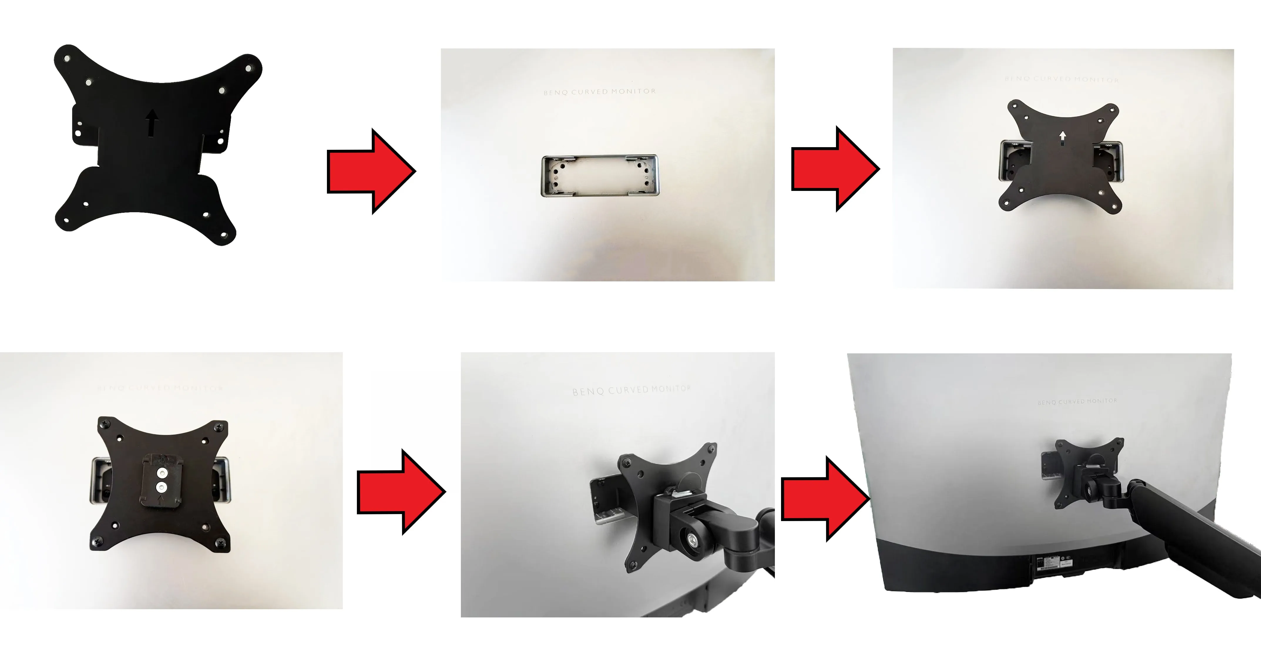 NEW VESA Adapter for BENQ EX3203R EX3501R Monitor by Mount Bracket for Arms Stand and Wall Mounts