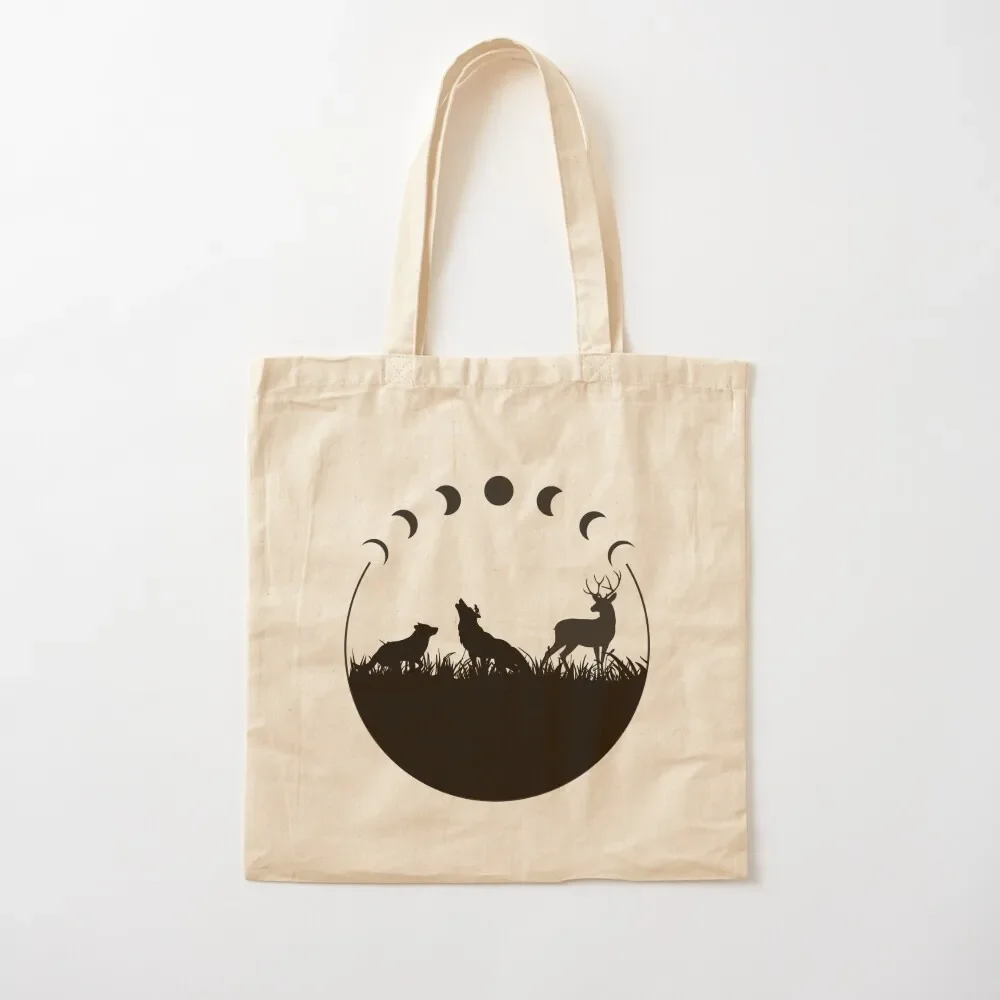 

All The Young Dudes Moon Phases Tote Bag Women's bag shopper bags ecological bags Canvas Tote Bag