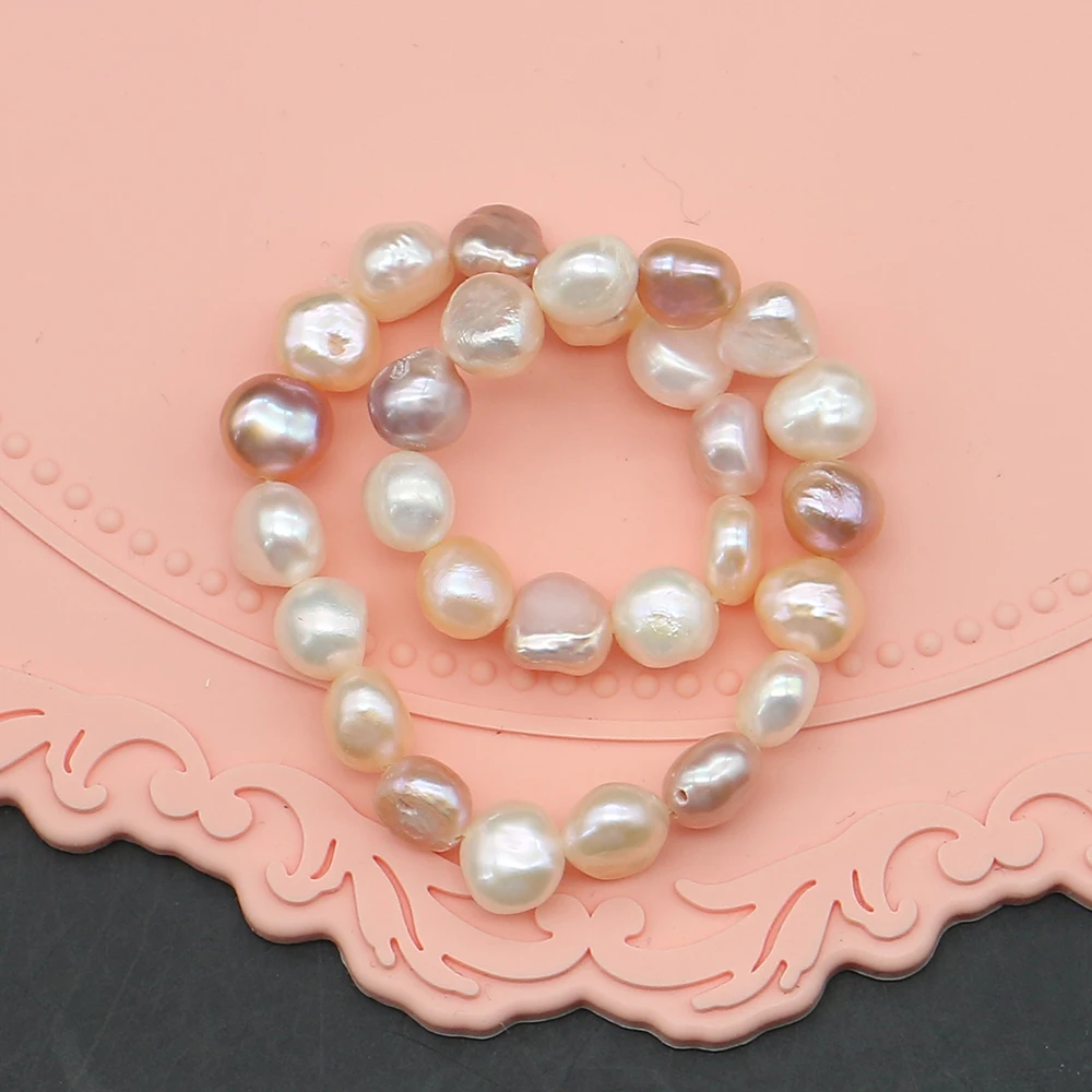 

Exquisite Natural Baroque Pearl Bracelet Colorful Irregular Straight-Drilled Loose Beads Handmade DIY Jewelry Gift Souvenir