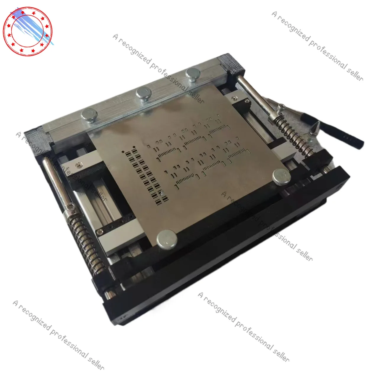 

100*100mm SMT Steel Mesh Solder Steel Sheet PCB Solder Paste Printing Manual Micro Screen Printing Machine Printing Table