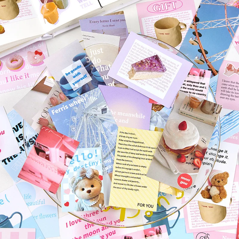 30pcs/lot Kawaii Scrapbook Stickers Cardiac moment DIY Journaling Scrapbooking Supplies Decorative Stationery Sticker