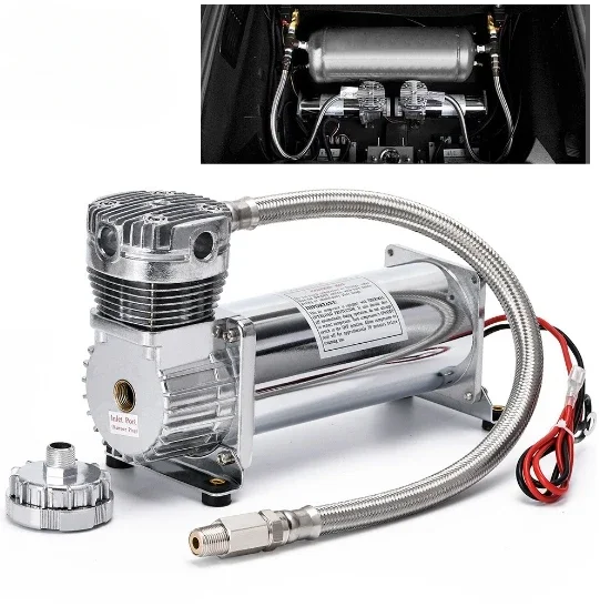 Car Cigarette Pneumatic air horn compressor air ride suspension 12V air compressor for truck Car Trailer car accessories