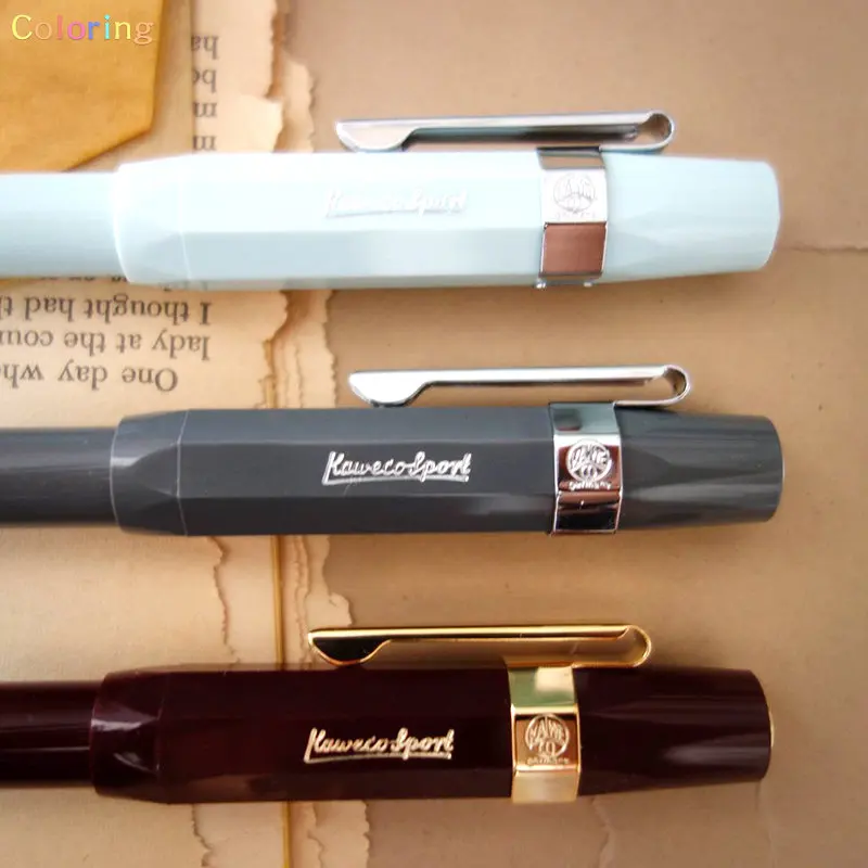 Kaweco Clip de sport octogonal pour tous les stylos de la gamme Sport, calligraphie et Sketch Up I Porte-stylo avec logo discret comme accessoire I Porte-stylo en bronze I Argenté Kaweco Clip de sport octogonal pour tous les stylos de la gamme Sport, calligraphie et Sketch Up I Porte-stylo avec logo discret comme accessoire I Porte-stylo en bronze I Argenté