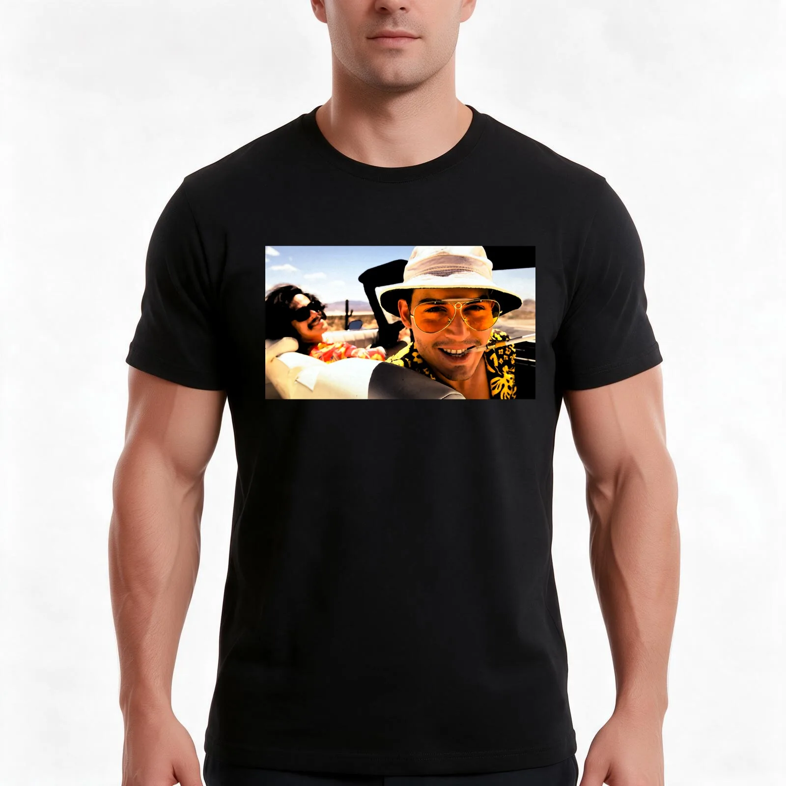 Fear and Loathing in Las Vegas - Art T-Shirt, Summer Casual Cotton Tee, Oversized Streetwear Tops, Vintage Graphic Print