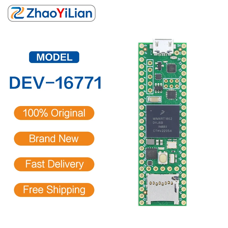 For DEV-16771 Teensy 4.1 i.MXRT1062 Cortex-M7 600MHz Microcontroller Development Board With Micro SD Card Slot