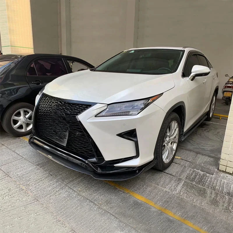 High Quality Carbon Fiber Facelift Conversion Body Kit Exhaust Trim Front Lip 2016-2019 RX300 RX350 RX450 Exterior Modificat
