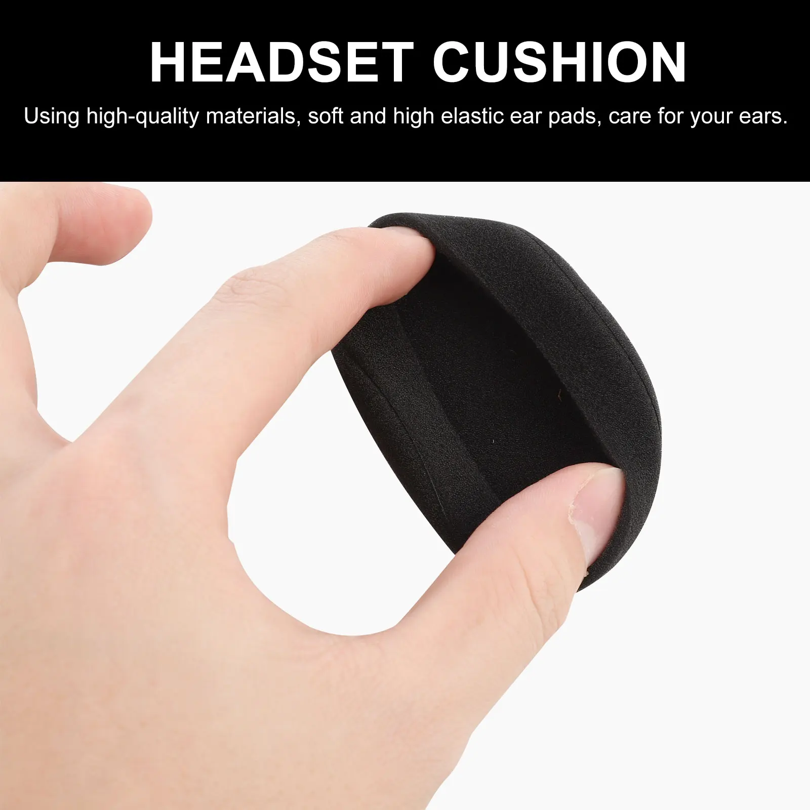 

20pcs Black 35mm Headphone Sponge Covers Replacement Foam Accessories for Headsets Comfortable Durable Soft