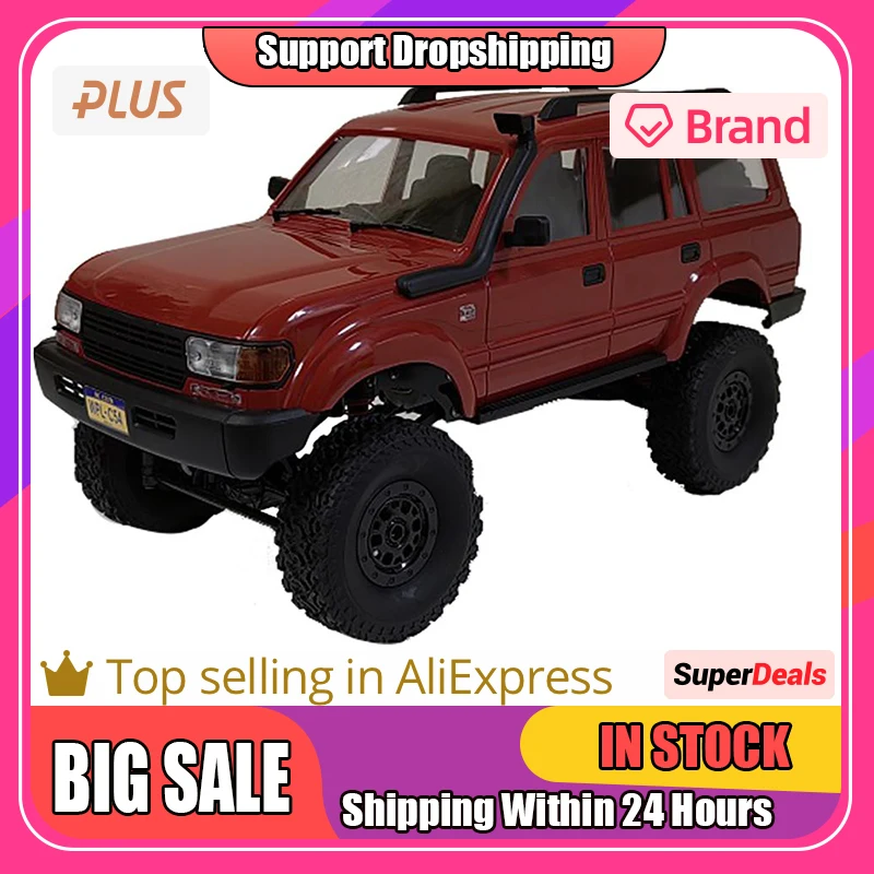 

C54-1 Rc Car Compatible For Wpl C54 Land Cruiser 4wd Lc80 Crawler Full Scale 260 Motor Off-road Climbing Vehicle Drop Shipping