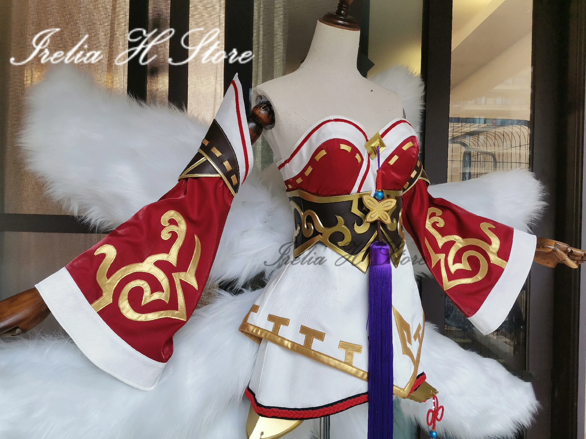 

Irelia H Ahri LOL Ahri classical skin Cosplay Costume for women Game dress female Customized