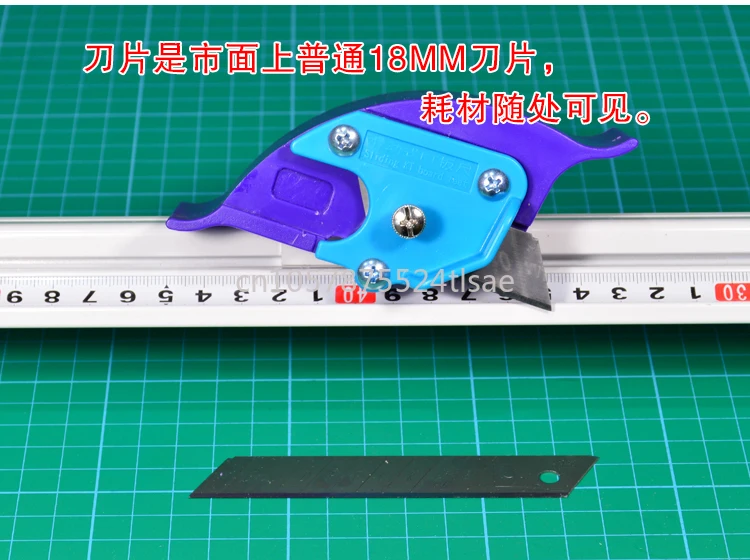 Cutting Ruler Art  Advertising Ruler Aluminum Alloy Non-Slip Cutting Ruler Advertising Protection Tool Steel