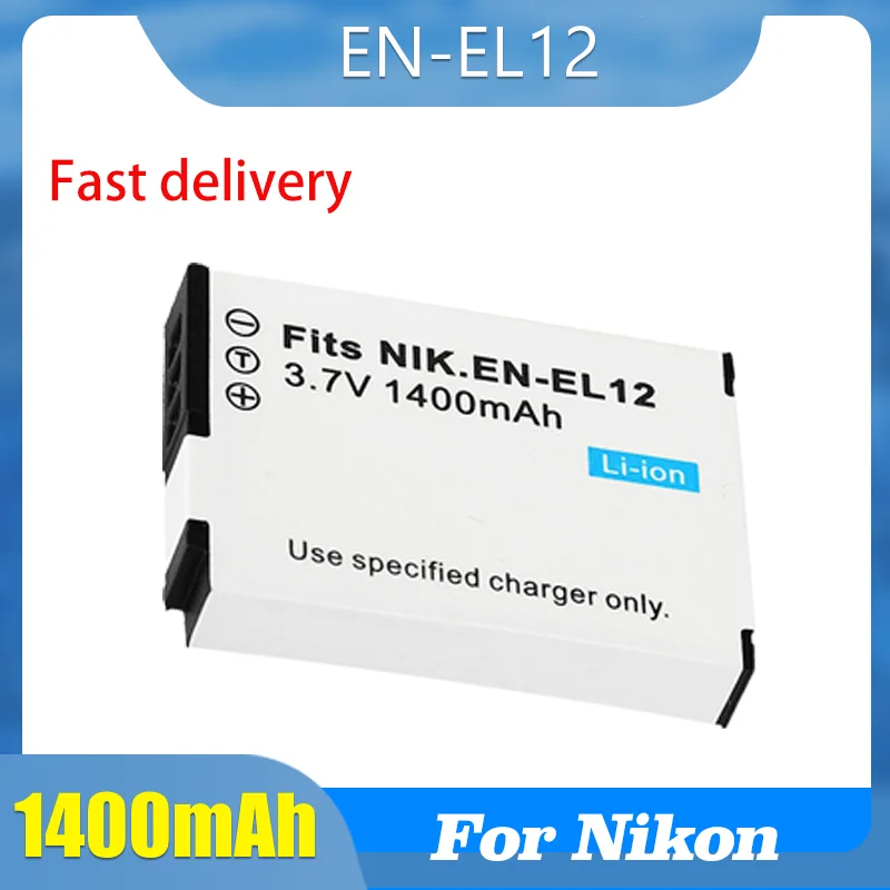 en-el12 en el12 1850mah battery For Nikon COOLPIX S9100 S9200 S9050 P300 P310 P330 S6200 S6300 S9400 S9500 el12 camera battery